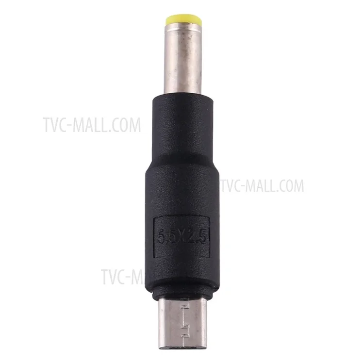 10 Stück DC-Stromstecker 5,5 x 2,5 mm männlich auf Micro-USB männlich Adapter