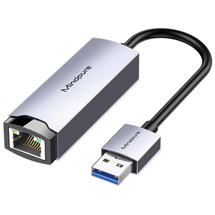 MINDPURE UR004 USB3.0 vers RJ45 Adaptateur Ethernet Gigabit Connecteur Réseau Haute Vitesse