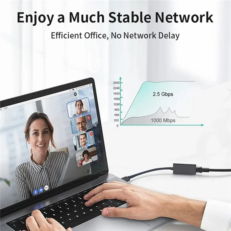 MINDPURE UR002 USB3.0 to RJ45 Gigabit Ethernet Adapter Computer Network Connector - White