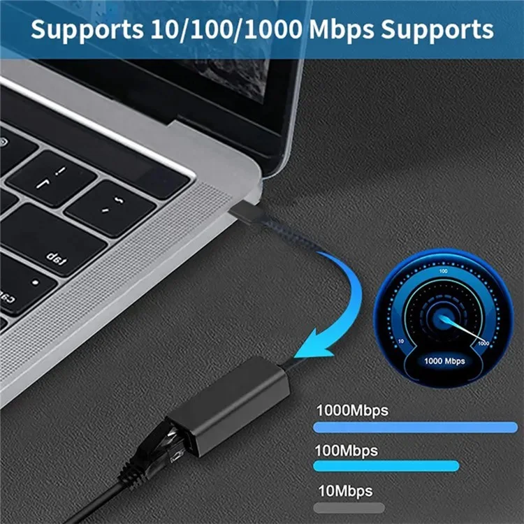 MINDPURE UR002 USB3.0 to RJ45 Gigabit Ethernet Adapter Computer Network Connector - White
