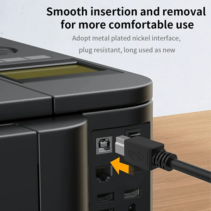 5m USB3.0 Male to Square USB Type-B Male Printer Cable PVC Printing Connection Cord