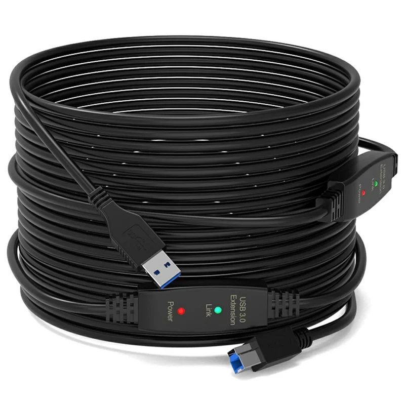 7.5m USB3.0 Male to Square USB Type-B Male Printer Cable PVC Printing Connection Cord