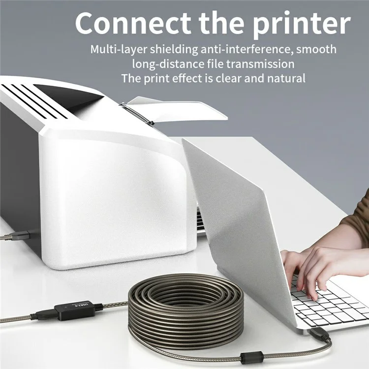 U201 3m USB2.0 Male to Female PVC Extension Cable Conference Camera Scanner Conversion Cord