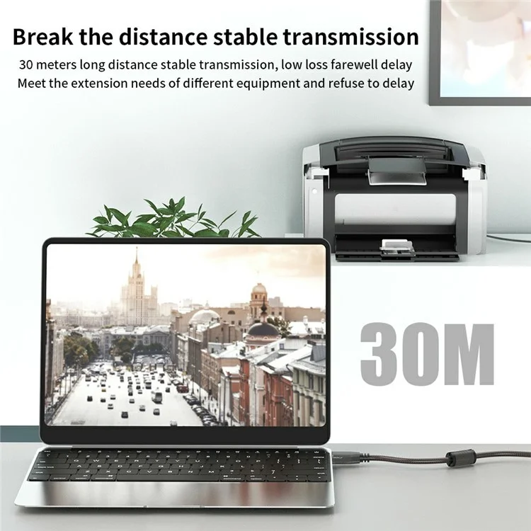 U201 5m USB2.0 Male to Female PVC Extension Cable Conference Camera Scanner Conversion Cord