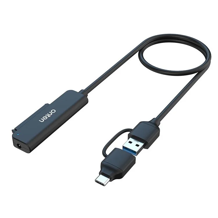 ONTEN UCA311 USB A + USB C to SATA Converter with Power Supply for 2.5 Inch HDD / SSD