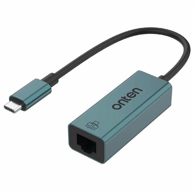 ONTEN 9598 USB-C to Ethernet Adapter Aluminum Alloy RJ45 Gigabit Network Converter