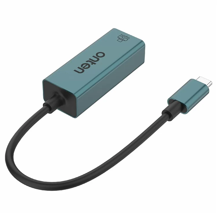 ONTEN 9598 USB-C to Ethernet Adapter Aluminum Alloy RJ45 Gigabit Network Converter