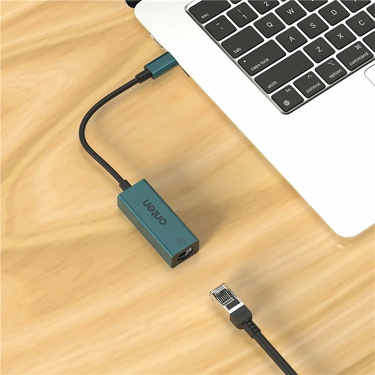 ONTEN 9598 USB-C to Ethernet Adapter Aluminum Alloy RJ45 Gigabit Network Converter