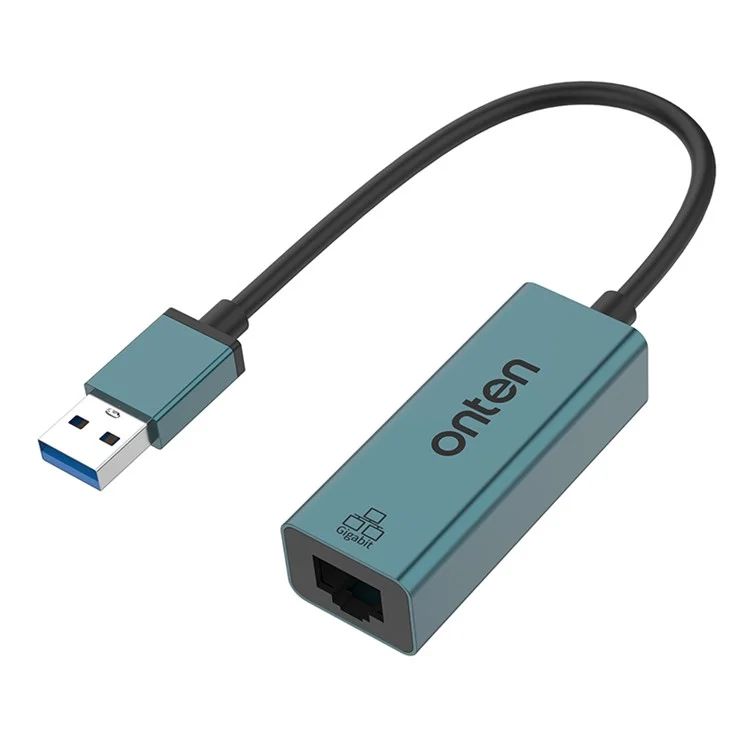 ONTEN 5225 USB 3.0 to RJ45 1000M Network Converter Aluminum Alloy Gigabit Ethernet Adapter