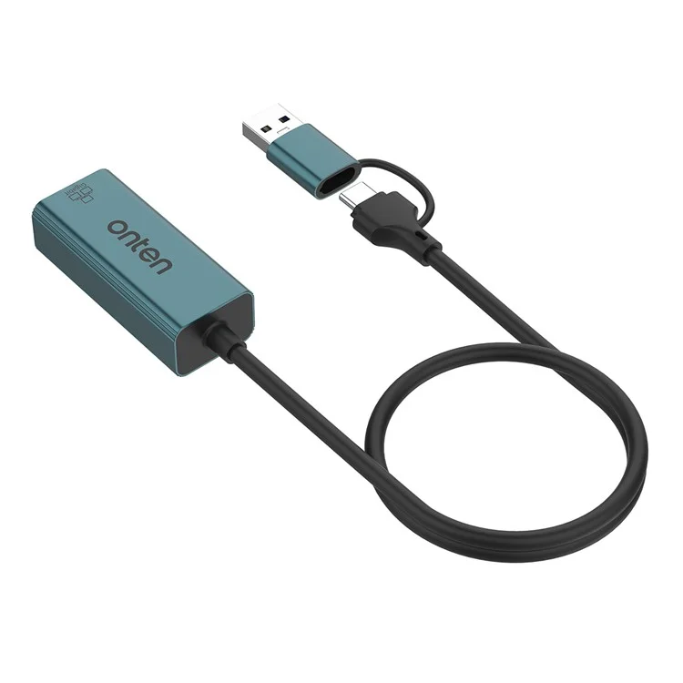 ONTEN UE106+ Adaptador de Red USB / Tipo-C Conector Ethernet Gigabit de 1000M