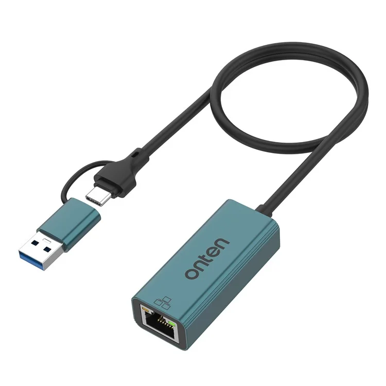 ONTEN UE106 USB 2.0 / Type-C to RJ45 Network Adapter 100M / 10M Ethernet Converter