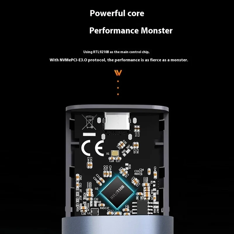 Caja externa MAIWO K1689P para SSD M.2 de doble protocolo NVME / SATA, de aluminio y con conexión Tipo-C