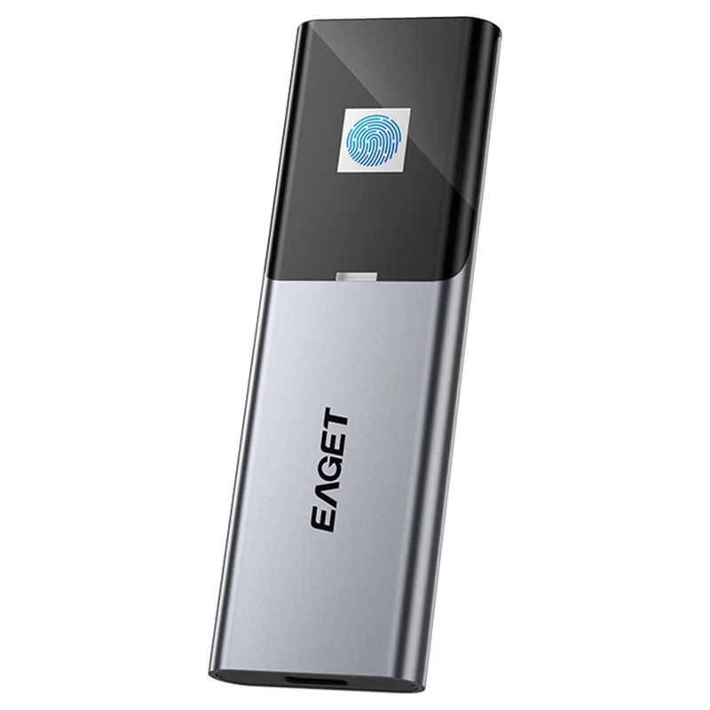 EAGET ET-FM6 1TB 1TB Bärbar SSD Typ C 3.2 Hög hastighet överföring Fingeravtryckskryptering Extern hårddisk