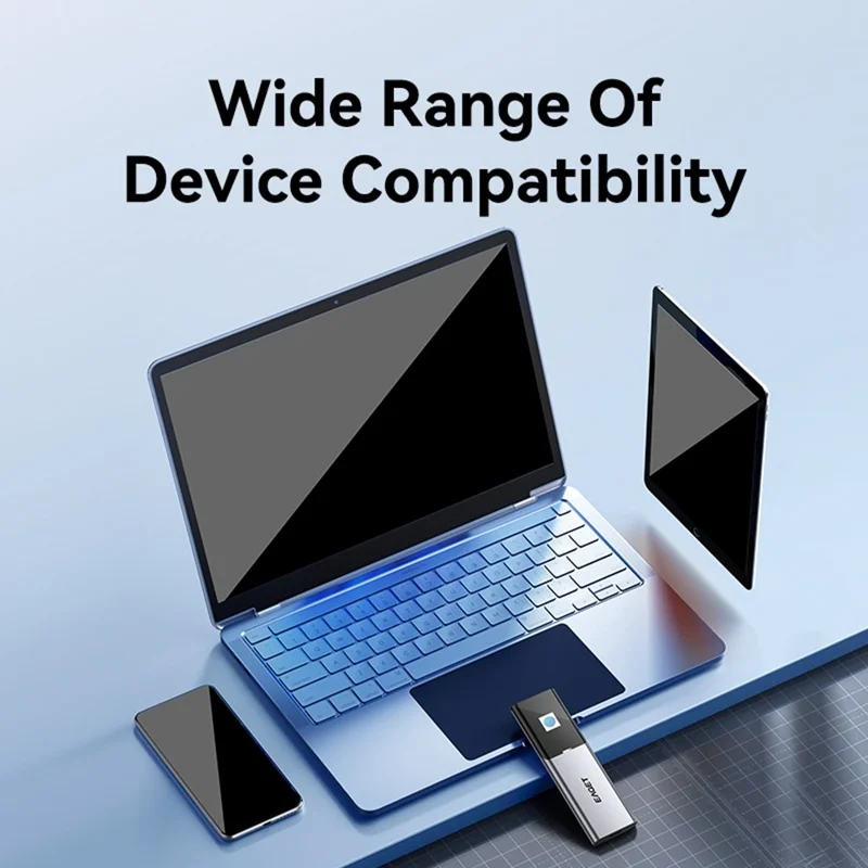 EAGET ET-FM6 2TB 1TB SSD متنقلة بمنفذ Type C 3.2 ونقل بيانات عالي السرعة وتشفير بصمة الإصبع وقرص صلب خارجي