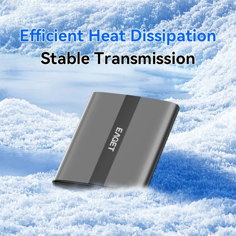 EAGET ET-M8 240GB Portable SSD 500MB / S High Speed Aluminum Alloy Type C External Solid State Drive