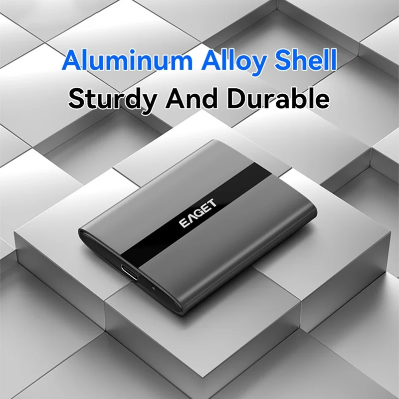 EAGET ET-M8 240GB Portable SSD 500MB / S High Speed Aluminum Alloy Type C External Solid State Drive