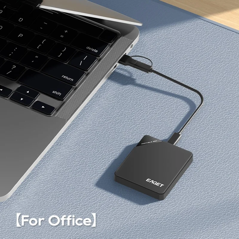 EAGET ET-M9 480 Go SSD portable 5 Gbps Type C Disque SSD externe pour Windows / Mac / Linux