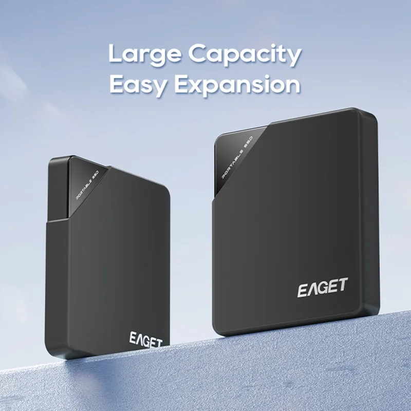 EAGET ET-M9 1TB Portable SSD 5Gbps Type C External Solid State Drive for Windows  /  Mac  /  Linux