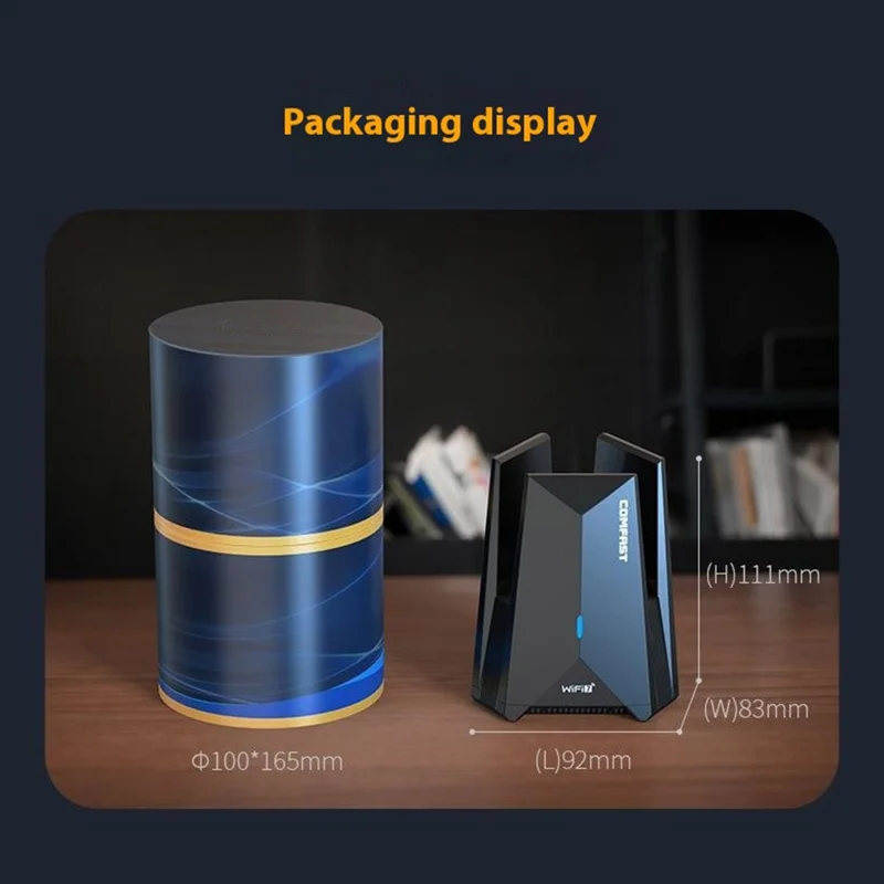 COMFAST CF-987BE Tri-band 6500Mbps High Speed WiFi7 USB 3.0 Wireless Network Adapter with 2 Antennas