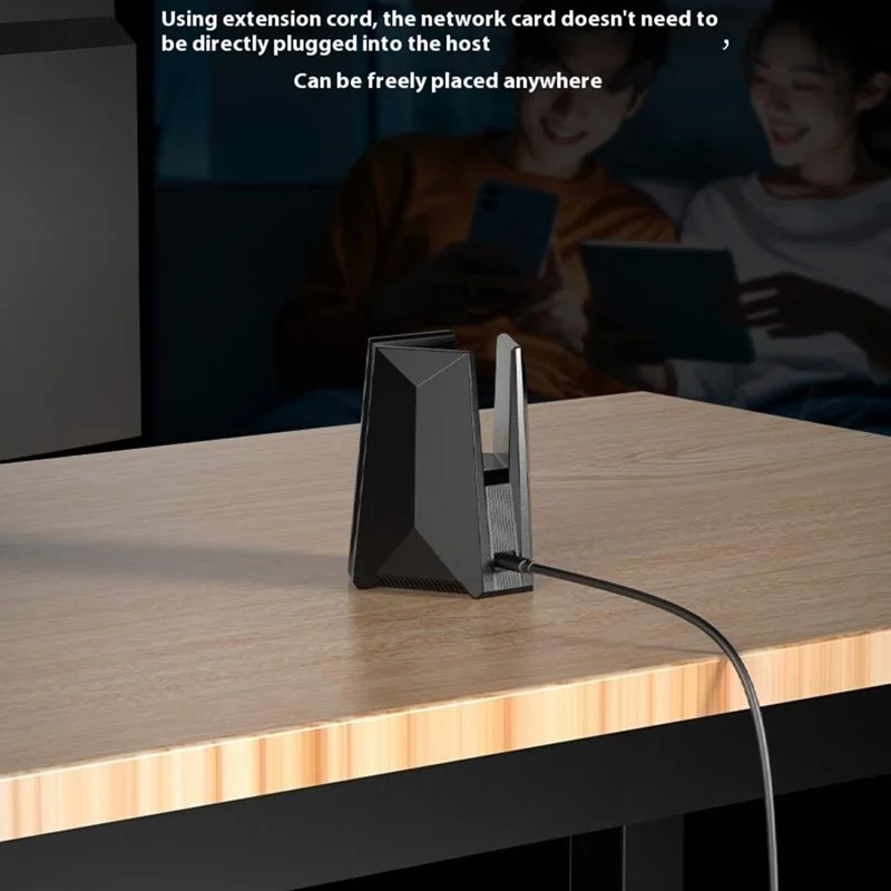 COMFAST CF-987BE Tri-band 6500Mbps High Speed WiFi7 USB 3.0 Wireless Network Adapter with 2 Antennas