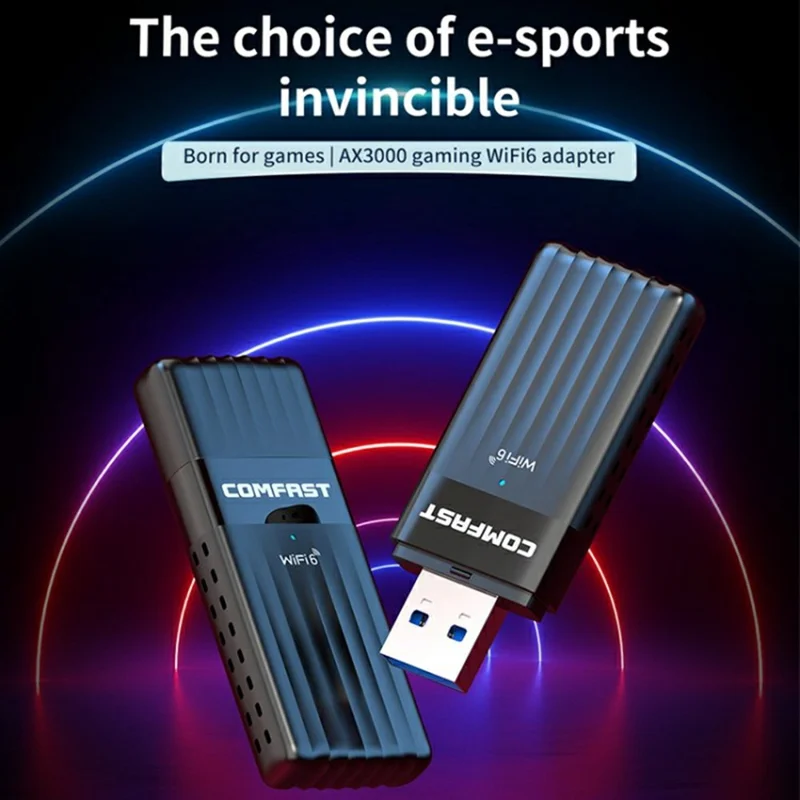 COMFAST CF-970AX 3000Mbps High Speed Dual Band Wireless Network Card WiFi6 USB Adapter