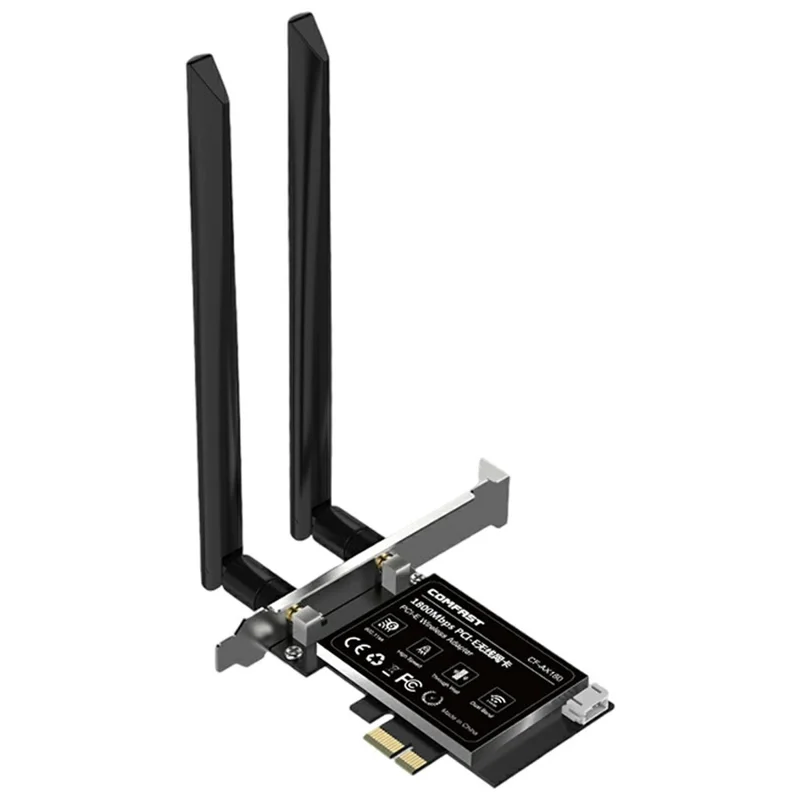 COMFAST CF-AX180 Gigabit WiFi 6 Dual Band 5G Desktop PCI-E Wireless Adapter Network Card