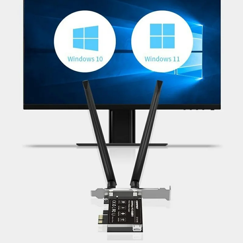 COMFAST CF-AX180 Gigabit WiFi 6 Dual Band 5G Desktop PCI-E Wireless Adapter Network Card