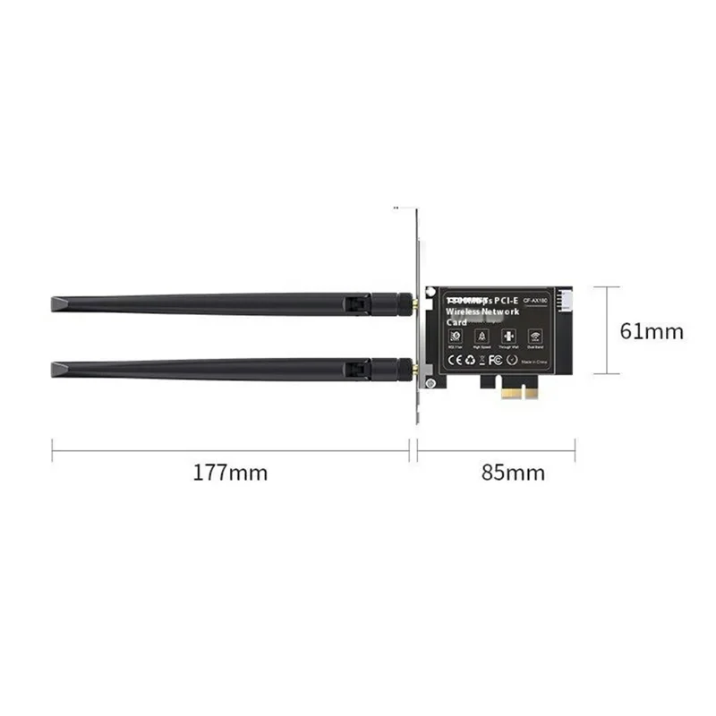 COMFAST CF-AX180 Gigabit WiFi 6 Dual Band 5G Desktop PCI-E Wireless Adapter Network Card