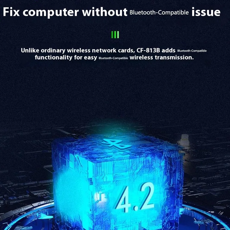 COMFAST CF-813B Wireless Network Adapter WiFi / BT 2 in 1 USB Dongle Network Card for Computer