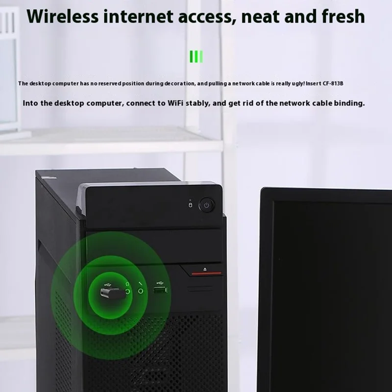 COMFAST CF-813B Wireless Network Adapter WiFi / BT 2 in 1 USB Dongle Network Card for Computer