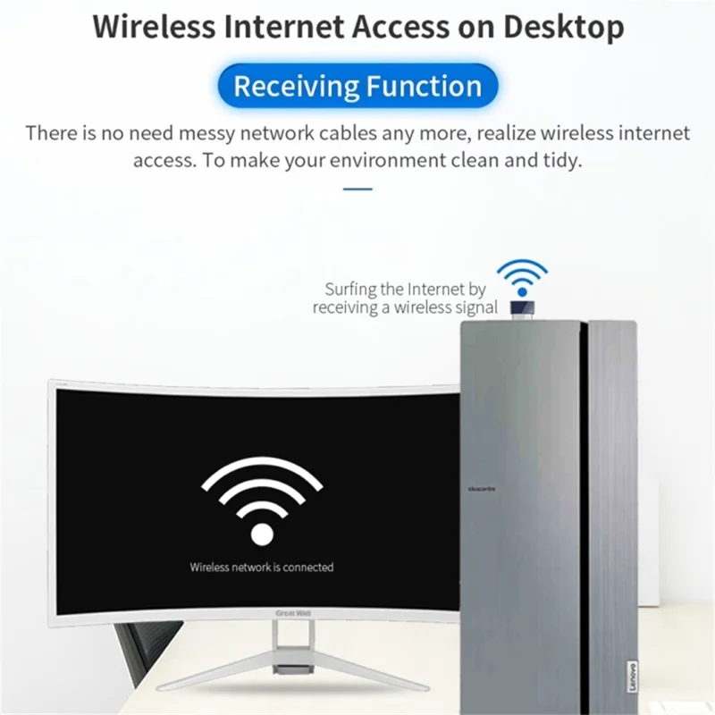 COMFAST CF-723B V2 150Mbps Mini USB Wireless Network Adapter 2 in 1 Bluetooth-compatible 4.0 WiFi Dongle