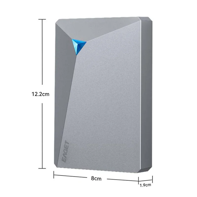 EAGET G20 Ultra-portables externes Festplattenlaufwerk 2TB USB 3.0 200MB/s Hochgeschwindigkeits-HDD für PC PS4 PS5 Xbox