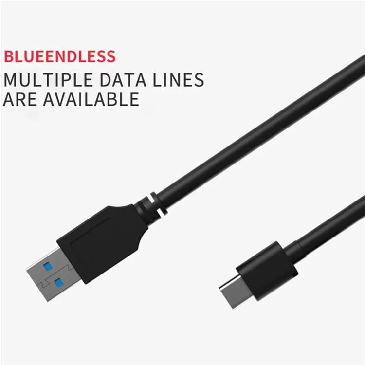 BLUEENDLESS Type-C USB C to 2.5 3.5 SATA Adapter Cable Hard Drive Disk HDD SSD Converter Cable Cord