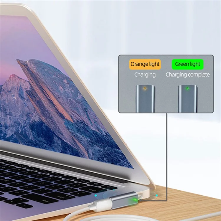 Type-C Weibchen zu for Magsafe 2 Konverter PD Schnellladung Metall-Adapter für MacBook