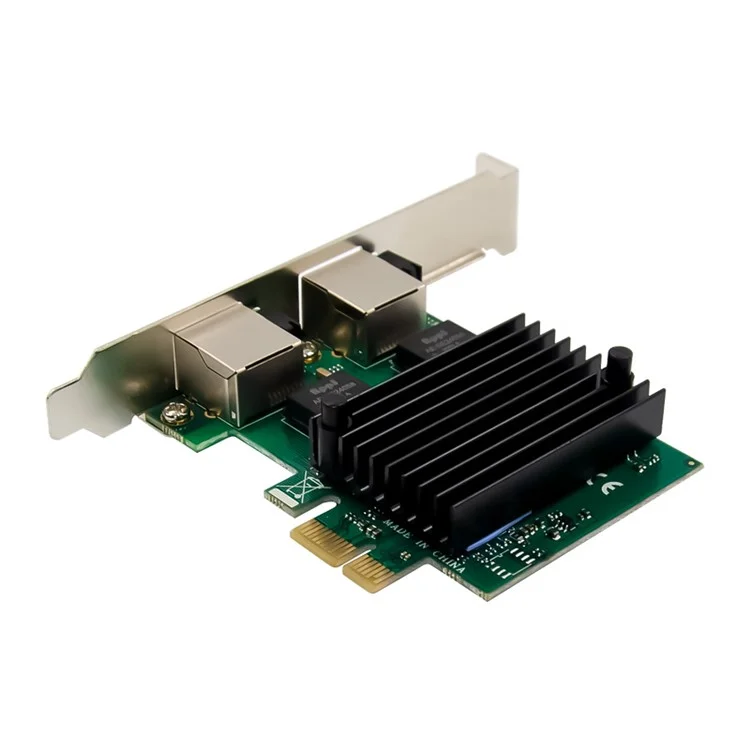 RTL8125 PCI-E X1 2.5G High Speed ​​dual RJ45 Portas LAN Adaptador Rede de Rede Ethernet Controller Ethernet