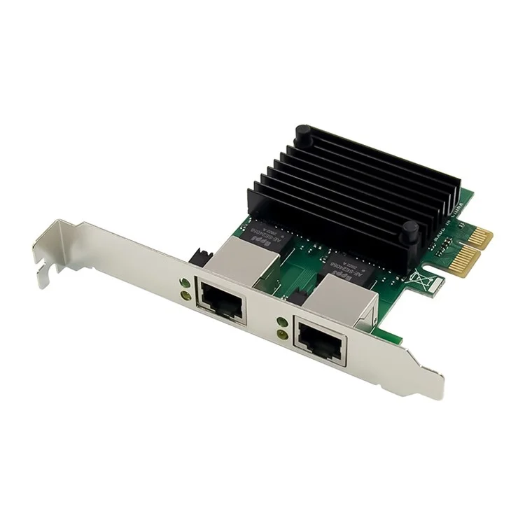 RTL8125 PCI-E X1 2.5G High Speed ​​dual RJ45 Portas LAN Adaptador Rede de Rede Ethernet Controller Ethernet