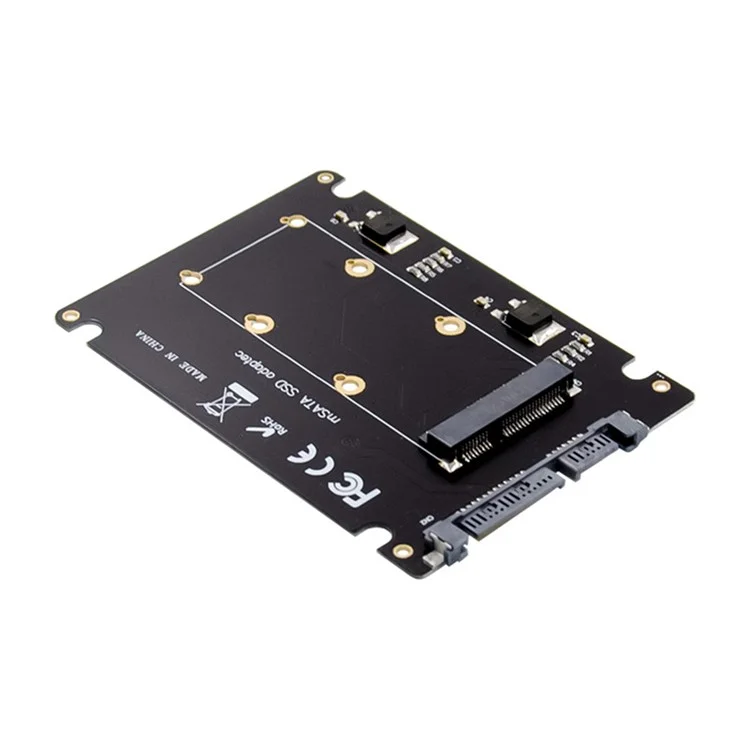 Carte SSD SATA de 2,5 pouces vers Carte d'extension d'adaptateur de disque SSD mSATA Solid State Drive