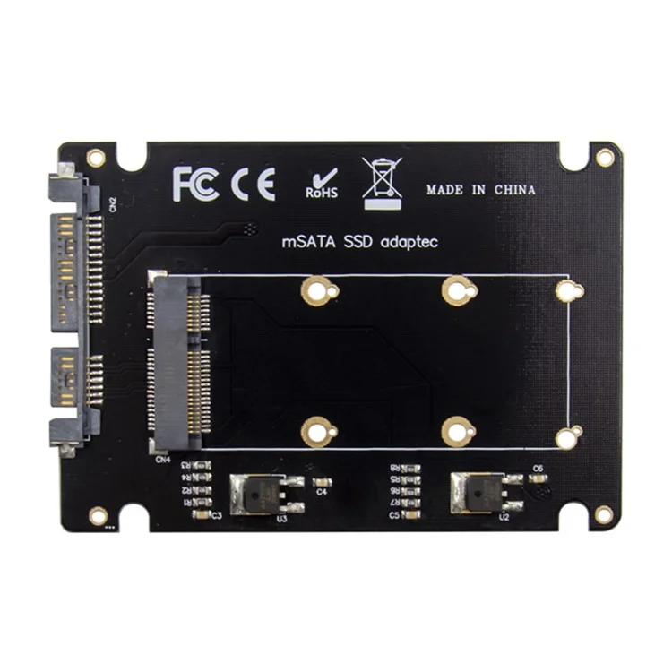 Carte SSD SATA de 2,5 pouces vers Carte d'extension d'adaptateur de disque SSD mSATA Solid State Drive