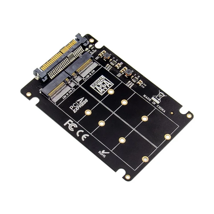 Adaptateur U.2 vers M.2 NVMe SSD Carte d'extension Solid State Drive Carte de conversion M.2 B+M 2280