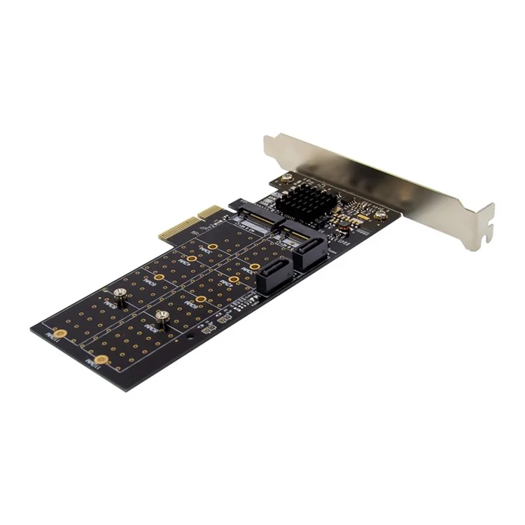 PCI-E SATA 6G RAID Expansion Card NGFF Service Storage Adapter with Marvell 88SE9230 Processor
