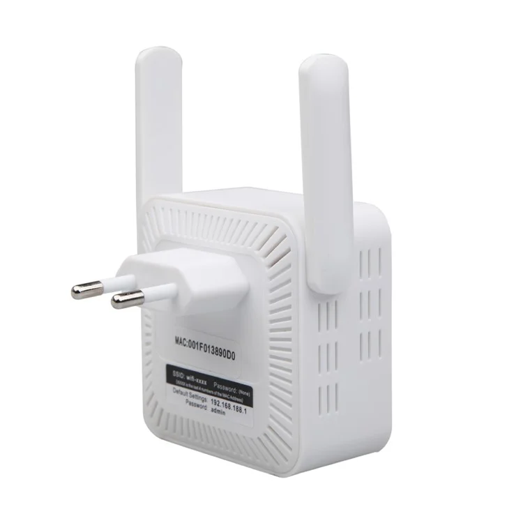 WD-611U 300Mbps 2.4GHz WiFi Extender Repeater Wireless Signal Booster Amplifier - White / Spina EU
