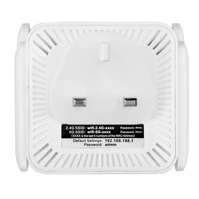 WD-611U 300Mbps 2.4GHz WiFi Extender Repeater Wireless Signal Booster Amplifier - Black / US Plug