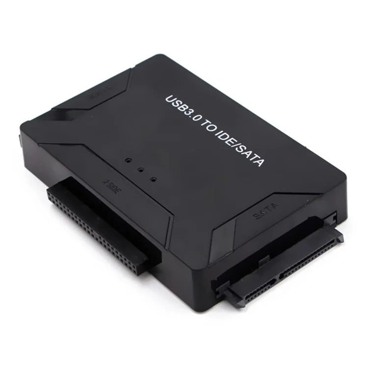 USB3.0 Hard Drive Adapter USB3.0 to SATA / IDE Converter with Power Switch Multifunctional Easy Drive Cable - UK Plug