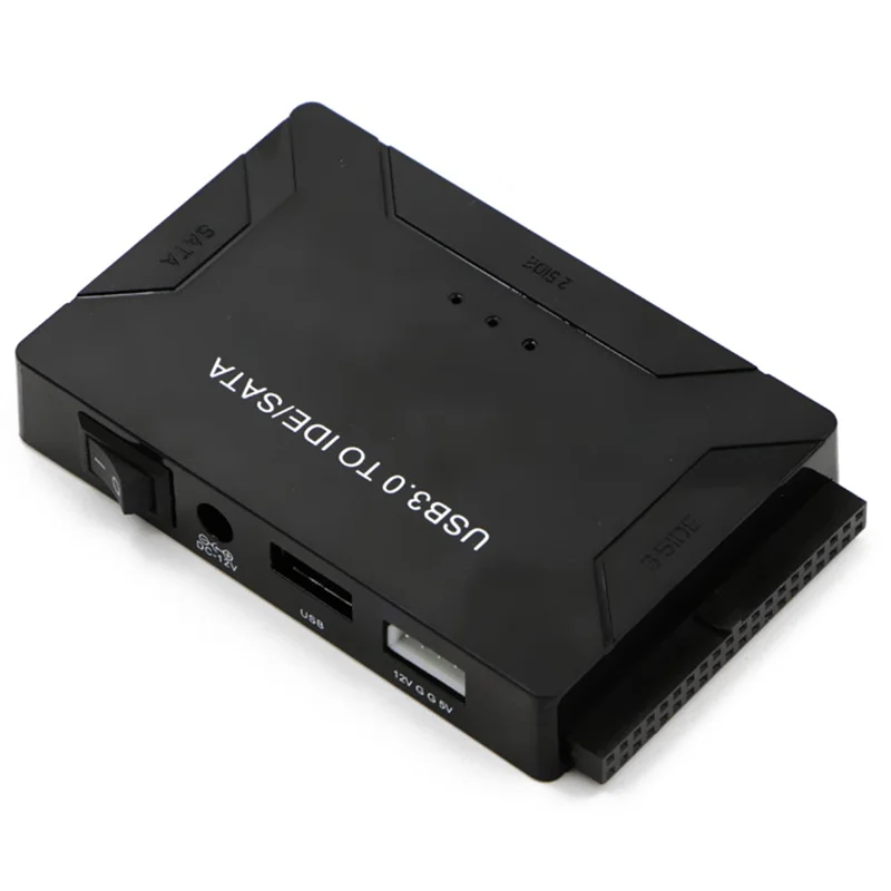 USB3.0 Hard Drive Adapter USB3.0 to SATA / IDE Converter with Power Switch Multifunctional Easy Drive Cable - US Plug