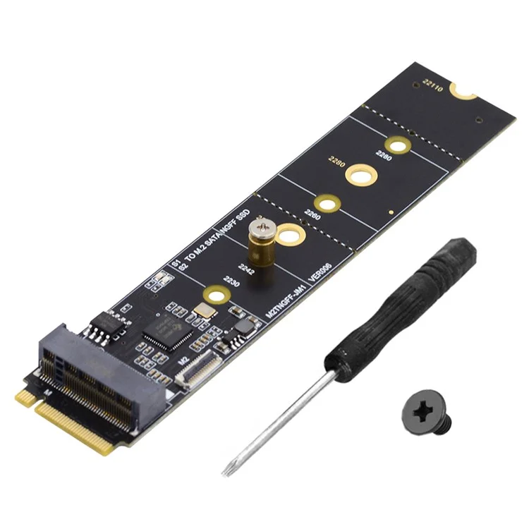 SA-050 SATA NGFF Key B+M SSD zu NVME M-key Motherboard Adapter Konverter SSD Karte JMB582