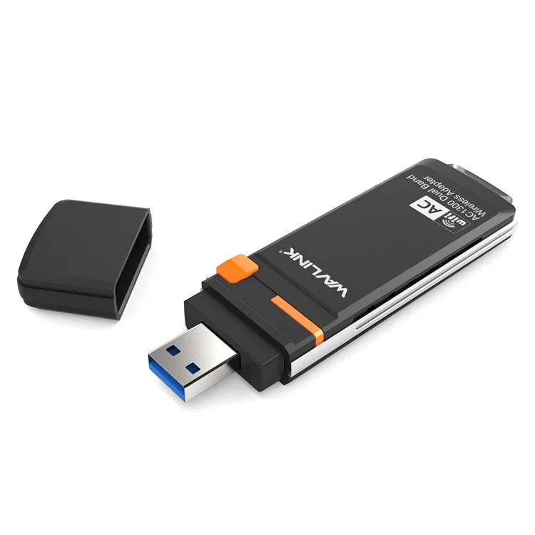 WAVLINK AC1300 WN688A3D Tragbarer USB 3.0 WiFi-Dongle 2,4G / 5G Dual-Band Wireless-Netzwerkadapter