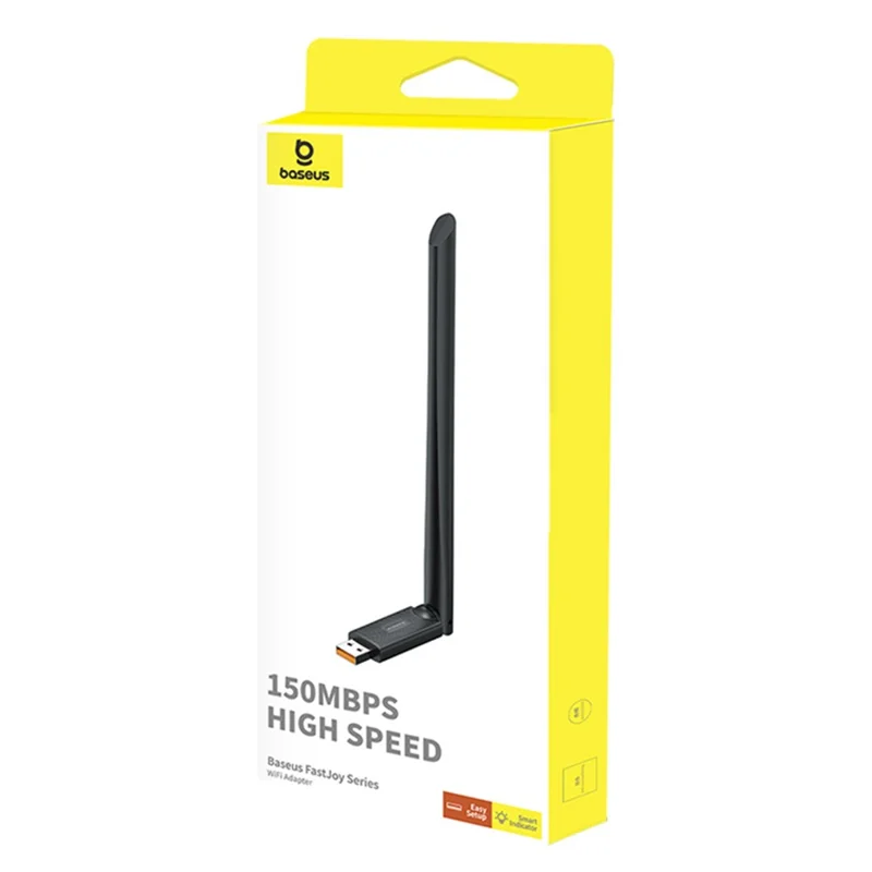 BASEUS FastJoy Series WiFi Wireless Network Adapter 150Mbps Cluster External Antenna - Black