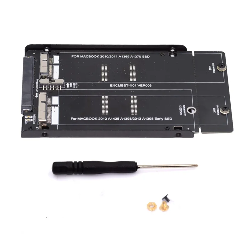 SA-072 2,5-Zoll-SATA-22-Pin für Mac Air Pro Retina 2010 2011 2012 SSD 12+6-Pin 17+7-Pin A1425 A1398 MC975 MC976 Gehäusegehäuse