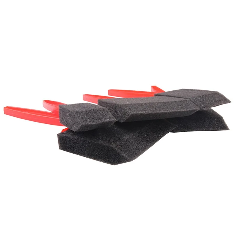 HM-024-5 5Pcs / Set Kids Paint Brushes Plastic Handle Sponge Head Drawing Brushes Graffiti Tool