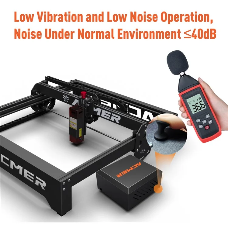 Kit d'assistance air ACMER C4 Laser Engraver 30L / Min Air Volume Low Noise Air Pump